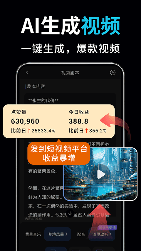 AI��Ƶ��ͼд������app���ؽ�ͼ